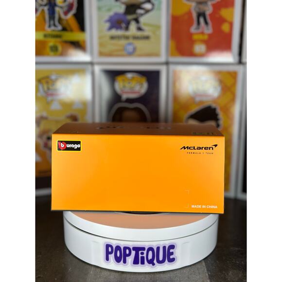 F1 McLaren MCL38 Lando Norris # 4 with Helmet (2024) Die-Cast Metal 1:43 - Picture 3 of 7